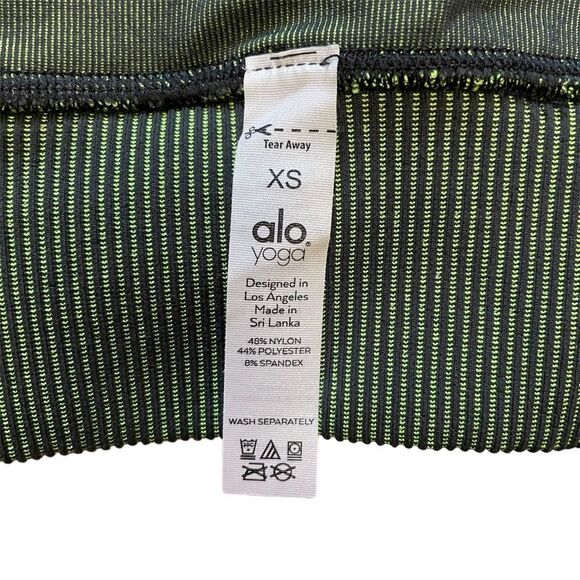 Alo Yoga Seamless Illusion Bralette COLOR SHIFT Anthracite/Highlighter Sz XS - Picture 11 of 12